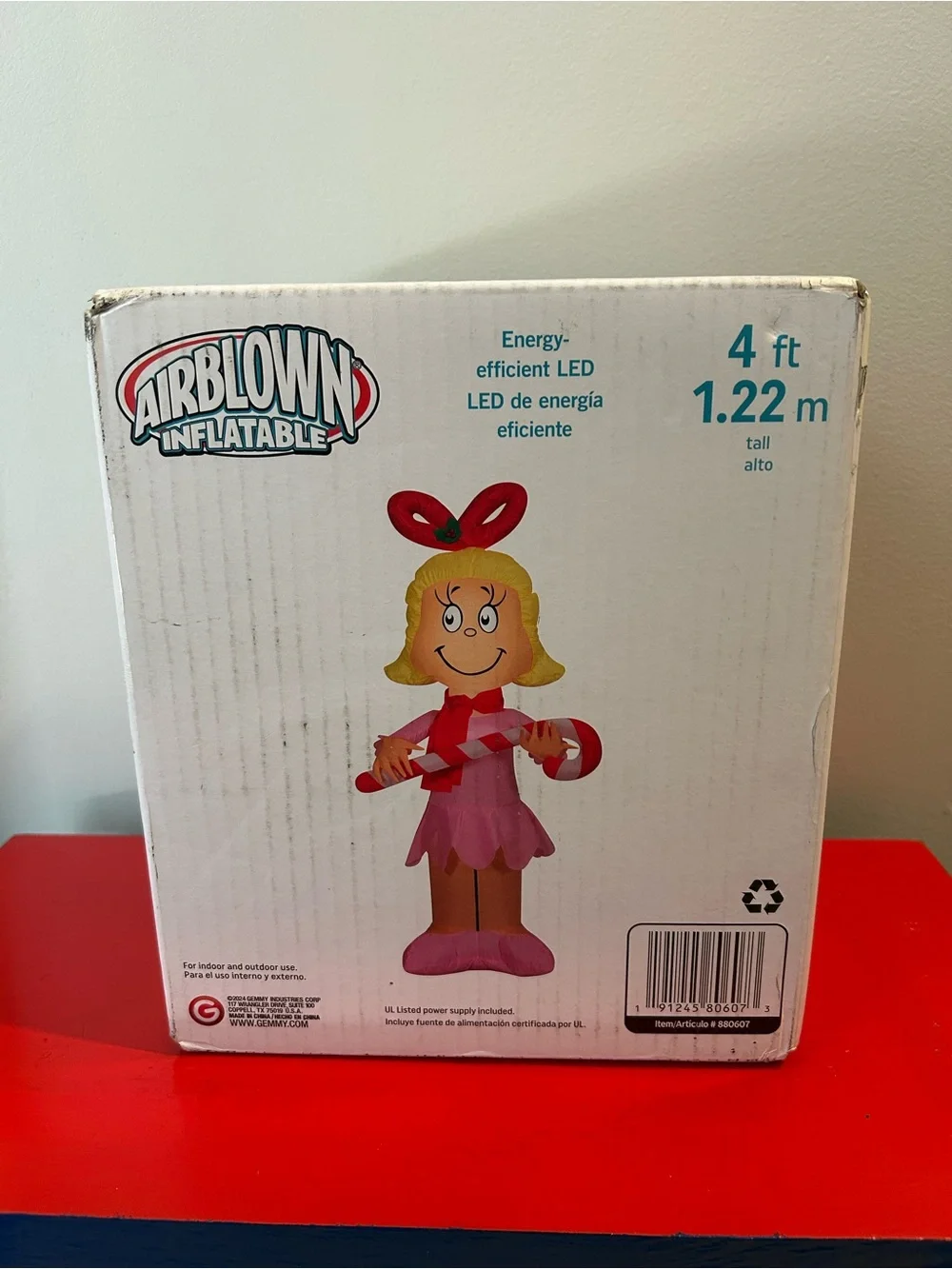 Gemmy Cindy Lou Who Christmas Airblown Inflatable 4 FT‎ Dr Seuss Holiday Yard